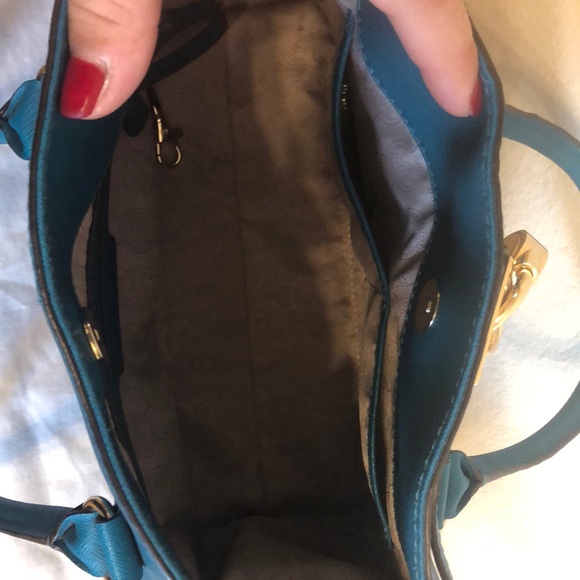 Michael Kors saffiano leather medium Hamilton bag - Picture 5 of 6